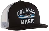 NBA Men's Flat Brim Trucker Hat - Ne37Z, Orlando Magic, One Size , Orlando Magic , Black
