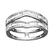 14K White Gold 3/8 ct. Diamond Ring Guard