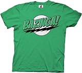 The Big Bang Theory Bazinga Mens T-shirt Green XXL (Green)