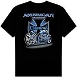 American Original Choppers - Motorcycle Biker T-shirt Tee Shirt - (back print)