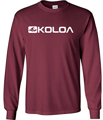 Koloa Surf Co. Side Logo Long Sleeve 50/50 Cotton/Poly T-Shirt in Sizes S-6X