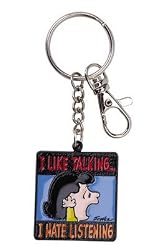 Lucy I Like Talking Keychain Key Chain Peanuts