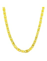 18 Karat Gold over Sterling Silver Valentino Necklace (18 Inch)