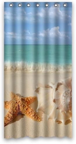 Go to the Sea and Relax yourself Shower Curtains Funky, bright Polyester Fabric Waterproof 36" x 72"