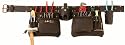 BOURN TOUGH LOT-724 Oil tan full grain cowhide leather contractors tool belt / tool apron