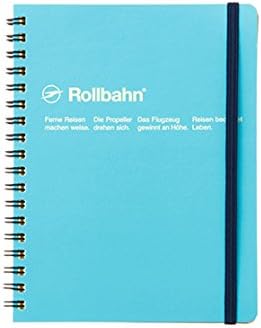 Roruban Memo Pad with the Pocket B6 Grid 70 Pages Light Blue