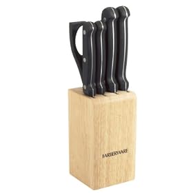 Farberware 6-Piece Prep Set With Black Handles