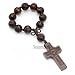 10mm Maroon Rose Scented Decade Rosary [Free Shipping]
