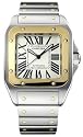 Cartier Santos 100 Extra Large 18kt Yellow Gold and Steel Mens Watch W200728G