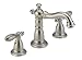 Tools & Hardware : Delta 3555SS-216SS Victorian Double-Handle Widespread Lavatory Faucet with Metal Pop-Up, Stainless
