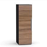 Next 1-Door Storage Unit 601236 from Nexera, Black and Walnut