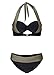 Vilania Women Elegant Vintage Push up High Waisted Bikini Swimsuits