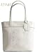 Authentic Coach Audrey White Leather Leigh Slim Tote Zip Bag 17041 Parchment