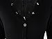 Moxeay V-Neck One Piece Bodysuit Long Sleeve Bodycon Rompers X-Large Black