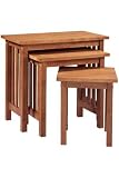 Mission-style Set Of Three Nesting Tables