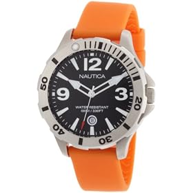 Nautica Men's N15544G BFD 101 Black Dial Diver Watch Box Set: Nautica: Watches