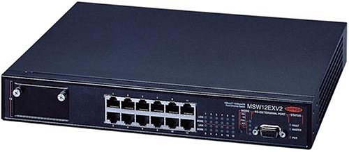 コレガ MSW12EXV2 12ポート(AUTO MDI/MDI-X)L2インテリジェントスイッチ1スロットGIGA拡張可 CG-MSW12EXV2