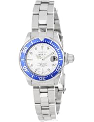 Invicta Womens 14125 Pro Diver Silver Dial Stainless Steel Watch