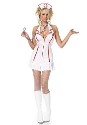 3Pc Sassy Head Nurse Sexy Holiday Party Costume