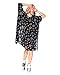 iHeartRaves Black Sun & Moon Loose Kimono Cover Up (One Size)