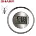 Sharp SPC355 Atomic Digital Wall Clock (Silver)