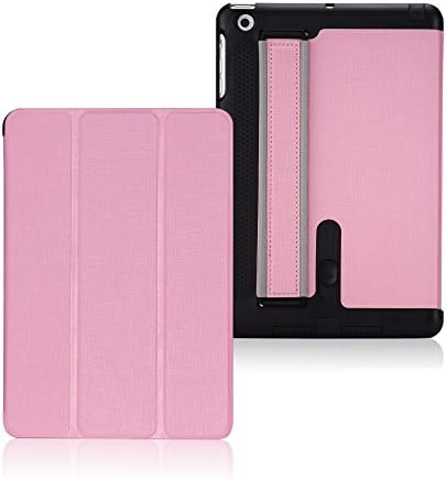 iPad Mini Case Premium PU Leather Magnetic Smart Cover Case w/ Sleep/Wake-up Functions For iPad Mini 1, 2, 3 (baby pink1)
