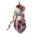 Texas Longhorns NCAA Striped Acrylic Football Snowman Ornament (2.75)