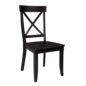 Black Dining Side Chairs- 2 Pack by