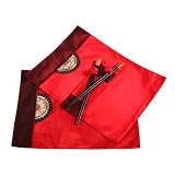 Set Of Two Handmade Place Mats & Two Pair Of Chopsticks With Decorative Sheath