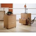 2-Drawer Mobile File Cabinet - Natural Maple