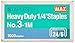 MAX 1/4-Inch Staples for HD-3DF Stapler, 1,000 Staples Per Box (3-1M)