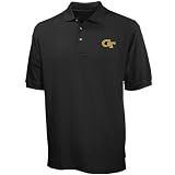 Georgia Tech Yellow Jackets Black Pique Polo
