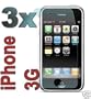 iPhone 3G Screen Protector with Lint Cleaning Cloth (3 Pack)