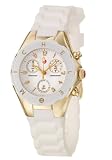 Michele Woman's MWW12D000011 Tahitian Jelly Bean Gold Plate White Watch