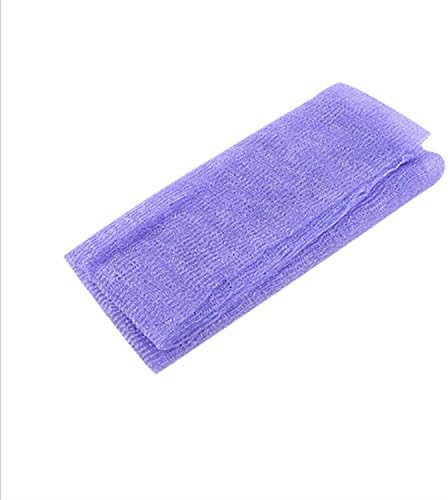 Exfoliating Nylon Towel Body Scrub Cloth Bath and Shower Purple Color