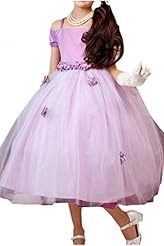 Girls Lace Satin Flower-Girl Dress/Wedding Party Dress 
