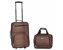 Rockland Luggage 2 Piece Printed Set, Leopard, Medium
