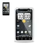 New Fashionable Perfect Fit Soft Silicon Gel Protector Skin Cover (Faceplate/Snap On) Rubber Cell Phone Case for HTC EVO 4G Sprint - CLEAR