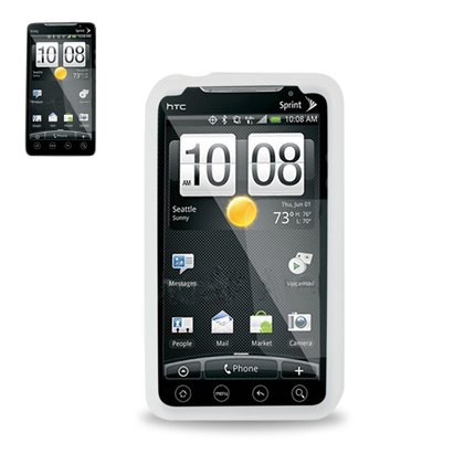 Fashionable Perfect Fit Soft Silicon Gel Protector Skin Cover Rubber Cell Phone Case for HTC EVO 4G Sprint