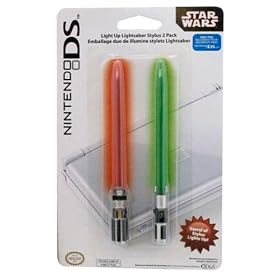 Officially Licensed Star Wars Light Up Lightsaber Stylus - Double Pack (Nintendo DS)