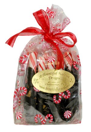 Belgian Milk Chocolate Dipped Peppermint Sticks by A Bountiful Harvest