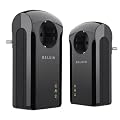 Belkin - Pack de 2 adaptateurs CPL avec prise int�gr�e - 200 Mbps