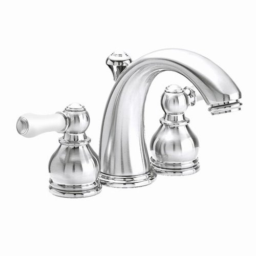 Hampton Widespread Bathroom Faucet with Double Lever Handles Finish: Satin Nickel (PVD), Handle Type: Porcelain Lever