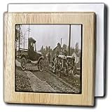 Scenes from the Past Archive Collection - 1920s Ford Service Truck and Tractors - Tile Napkin Holders