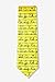 Wild Ties Yellow Microfiber Tie | Alphabet Necktie