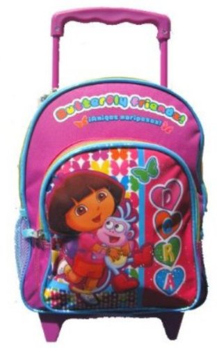 Nickelodeon Girls Pink Dora The Explorer Butterfly Friends Backpack (Pink)