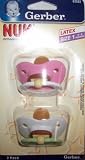 GERBER NUK ORTHODONTIC LATEX PACIFIER SIZE 1 0-6 MONTHS 2 PACK!