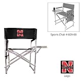 Nebraska Cornhuskers NCAA Sports Chair (Black) (Embroidered Logo)