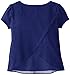 Kidtopia Little Girls' Short Sleeve Top with Chiffon