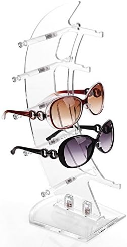 Pully Plastic Sunglasses Holder Display Stand Sunglasses Eyewear Rack for 5 Pairs